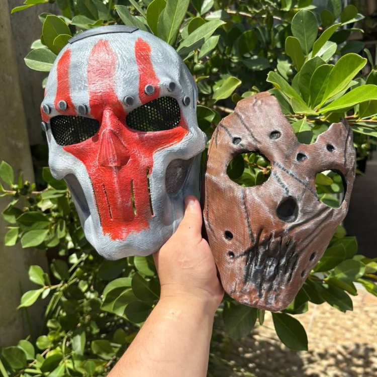 Máscaras Ordem Paranormal – Aguiar e Jorel - Em Impressão 3D. em Oferta na Shopee