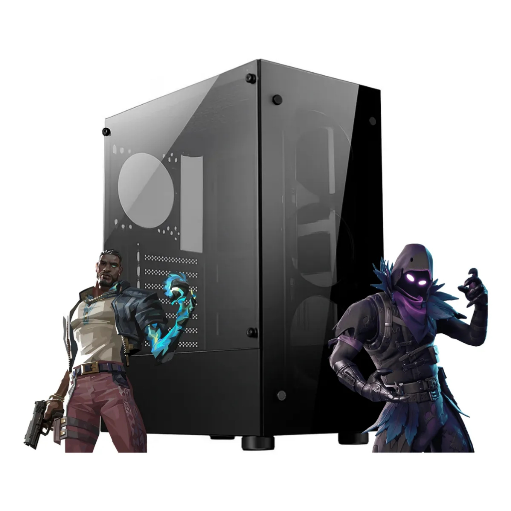 Gabinete Gamer Atx Micro Atx Mini Atx Mid Tower Rgb 100% Vidro Temperado 4mm Sem Fans