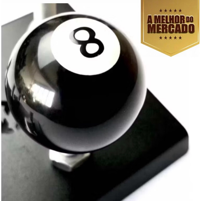 Manopla Bola de Câmbio Bola nr 8 Fusca Kombi Brasília Sinuca Clássica  ORIGINAL - Envio Imediato