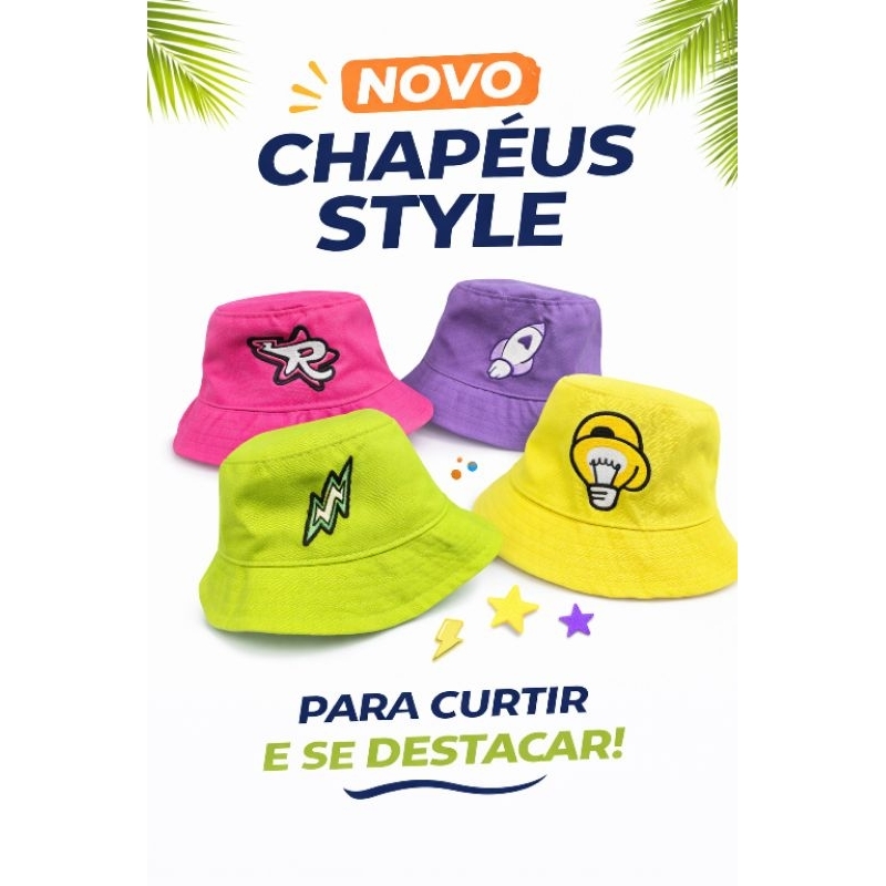 Os Rosa Bucket Chapéu de Praia Infantil Piscina e Parque Verão