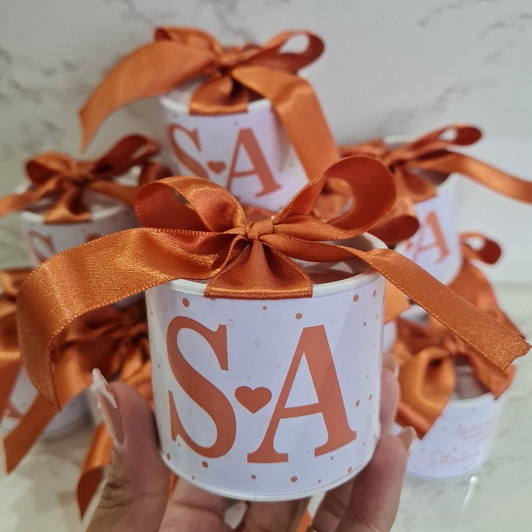 Kit Tubolatas Personalizadas CASAMENTO TERRACOTA | Lembrancinha Maternidade | Aniversário | Chá de Bebê | 5x6 - Diversos