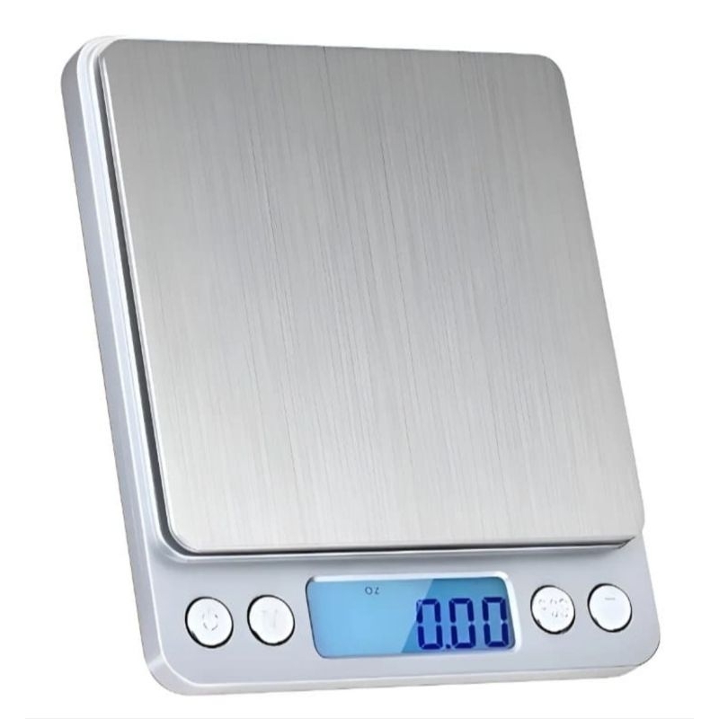 Balança Digital de Cozinha Alta Precisão 0,1g a 3kg Alimentação Saudável Dieta e Confeitaria Fitness