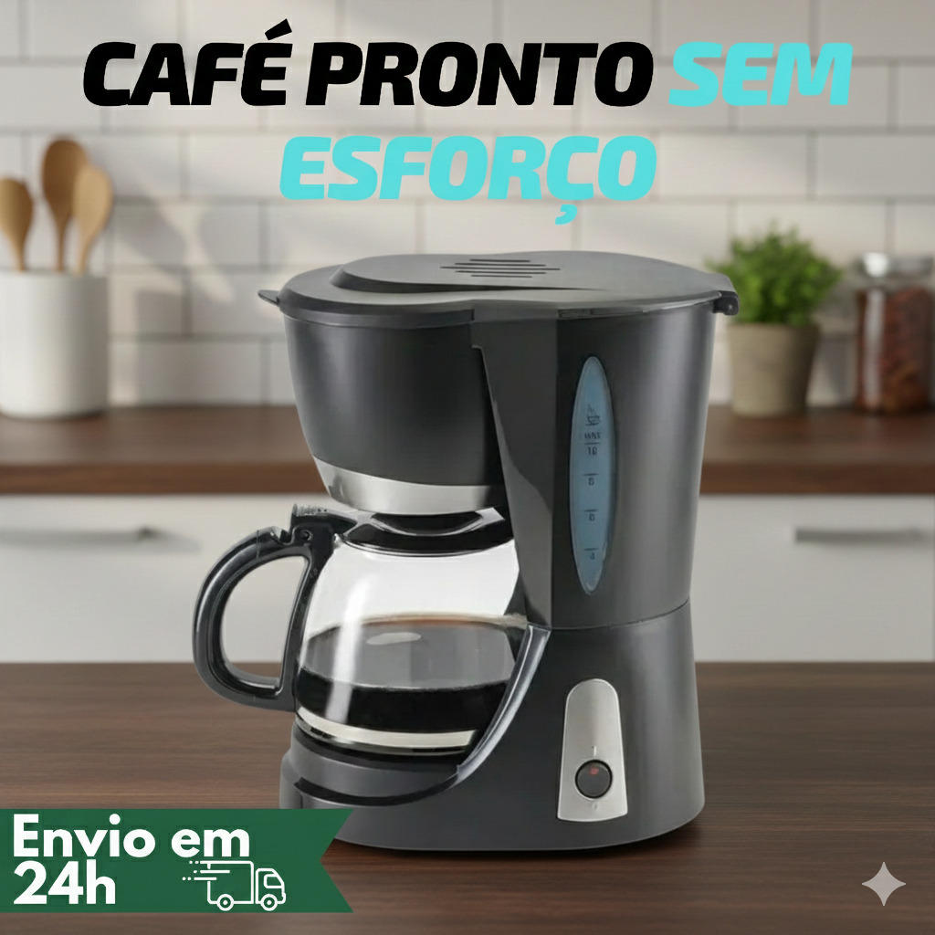 Imagem Cafeteira Elétrica Preta 30 Xícaras 127V Automática Para Café Quentinho Rápido expresso capuccino