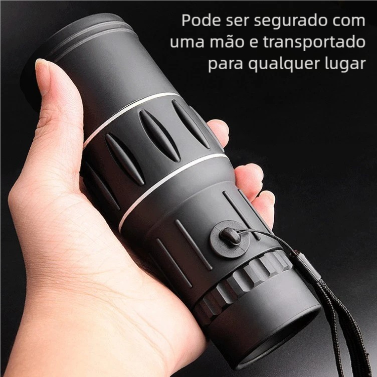 Luneta Telescópio Tática Militar - Monóculo Espião Alcance 8km com Capa