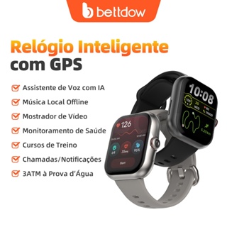 Smartwatch Bettdow Fb055 1.85 Esportivo Ia Música Gps 3atm em Oferta na Shopee