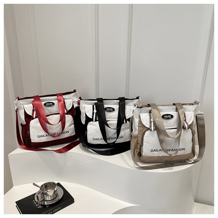 Bolsa feminina transversal nylon impermeável grande capacidade em Oferta na Shopee