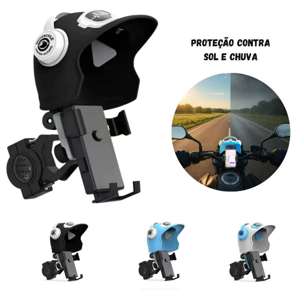Suporte de Celular Para Moto Proteção de Telefone Capacete Motocicleta Bicicleta Navegação Elétrica