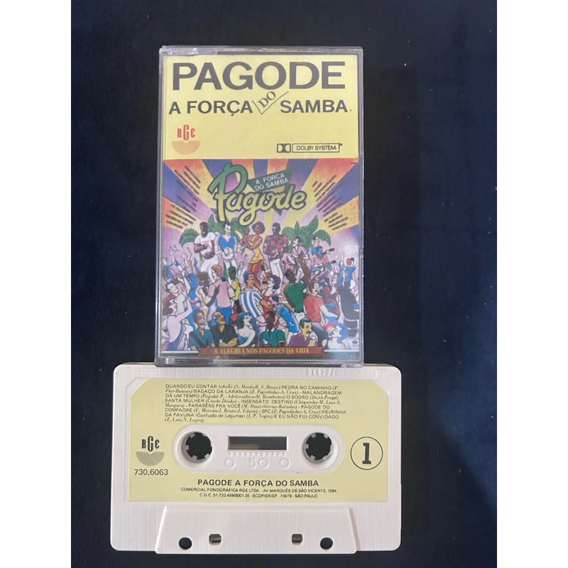 Pagode – A Força do Samba 🇧🇷 K7 Original RGE 730.6063 • Coletânea Samba Pagode Anos 80