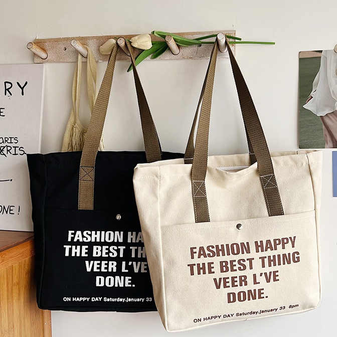 Sacola Espaçosa Para Mulheres – Mochila Estudantes Bolsa Escolar Versátil De Lona Crossbody em Oferta na Shopee