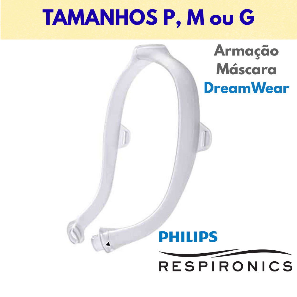 Armação Original para Máscara Nasal DreamWear Philips Respironics (tamanhos P, M ou G)
