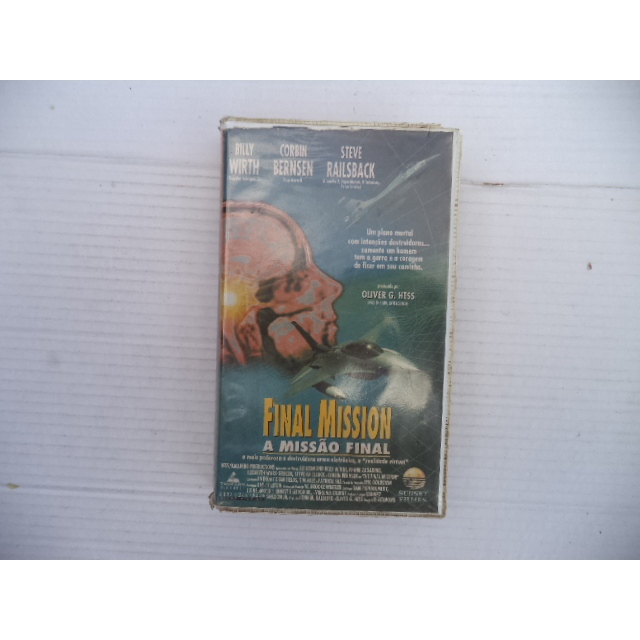 Fita Vhs A Missão Final Original Legendado Billy Wirth Corbin Bernsen ação