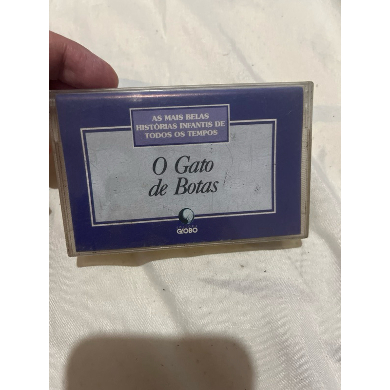 Fita Cassete, O Gato De Botas, Coleção As Mais Belas Histórias Infantis De Todos Os Tempos, Editora Globo - ref:002