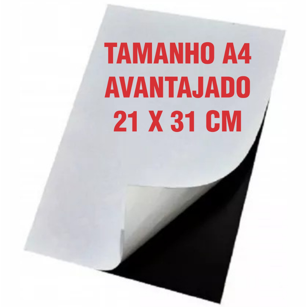 01 Folha Manta de Ímã de Geladeira Magnética Adesivada Tamanho A4+ 21x31cm Lembrancinha, Personalizado, Festa, Delivery em Oferta na Shopee