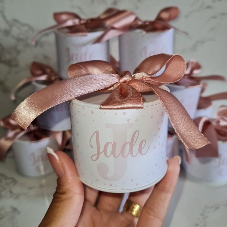Kit Tubolatas Personalizadas MATERNIDADE ROSE | Lembrancinha Casamento | Aniversário | Chá de Bebê | 5x6 - Diversos