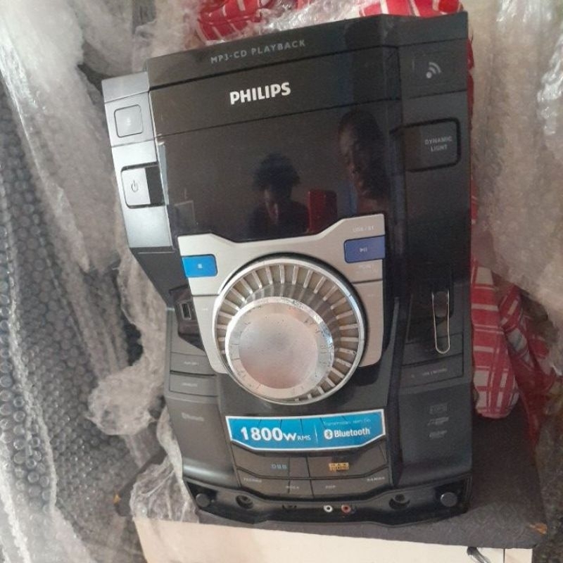 Mini system philips Fw9200 funcionando sem as caixas som potente ju