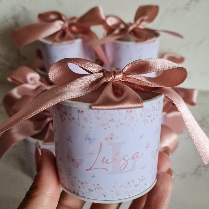 Kit Tubolatas Personalizadas JARDIM ENCANTADO ROSE | Lembrancinha Casamento | Aniversário | Chá de Bebê | 5x6 - Diversos
