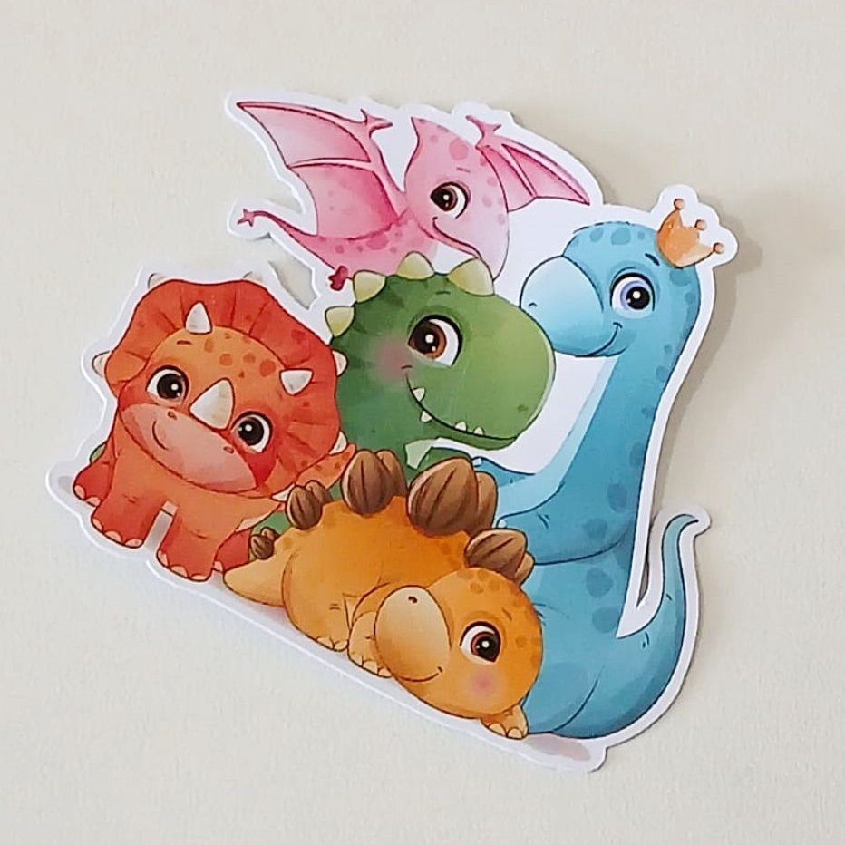 Aplique Personalizado Dinossauro Baby / Tags para Lembrancinhas / Festa Infantil / Aniversário 