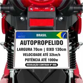 Placa Scooter Bike Motinha Bicicleta Elétrica - Padrão 2026 em Oferta na Shopee