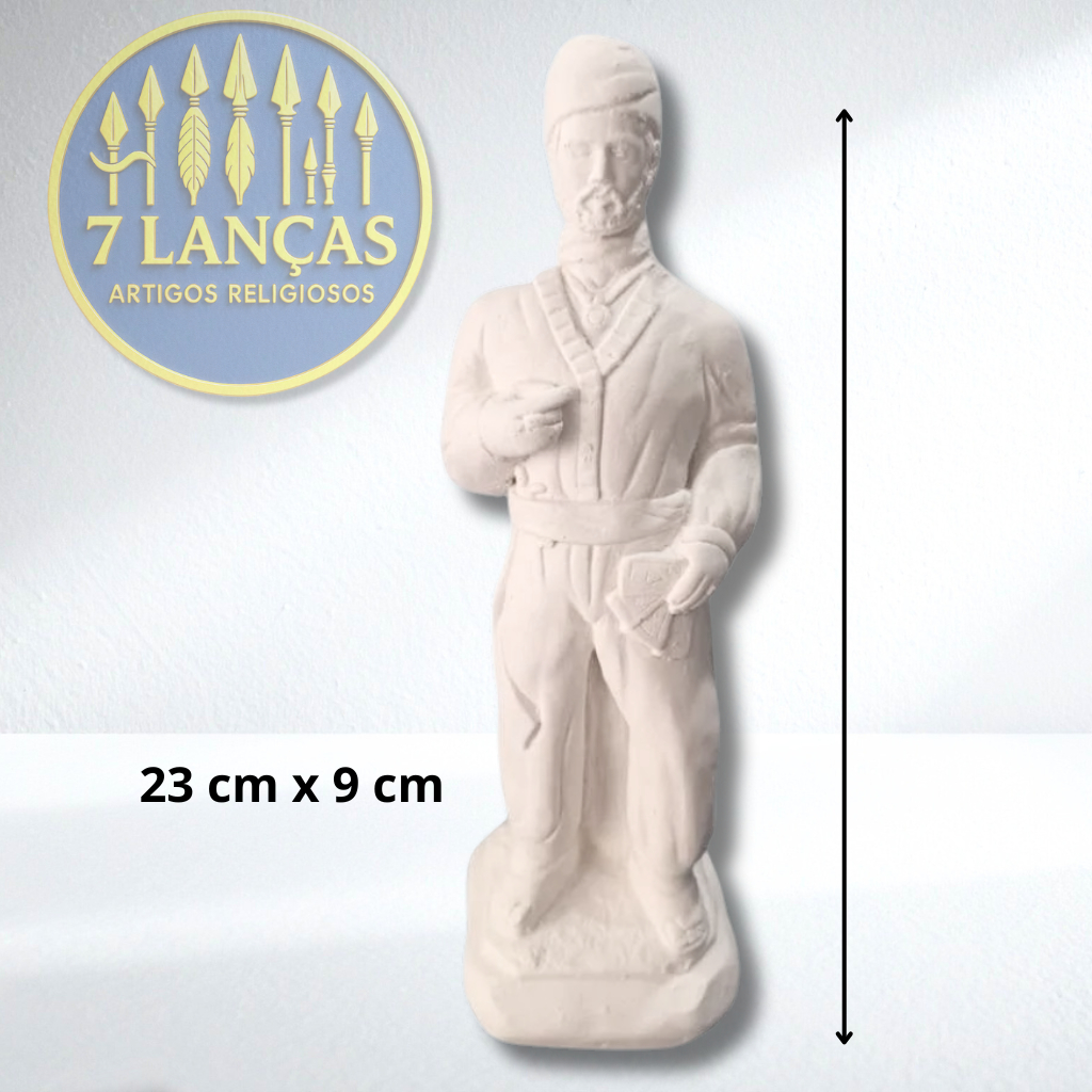 Imagem de Cigano em Gesso Cru - 23 cm - Umbanda / Candomblé