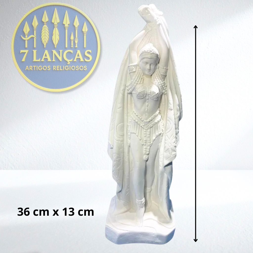 Imagem de Cigana em Gesso Cru - 36 cm - Umbanda / Candomblé