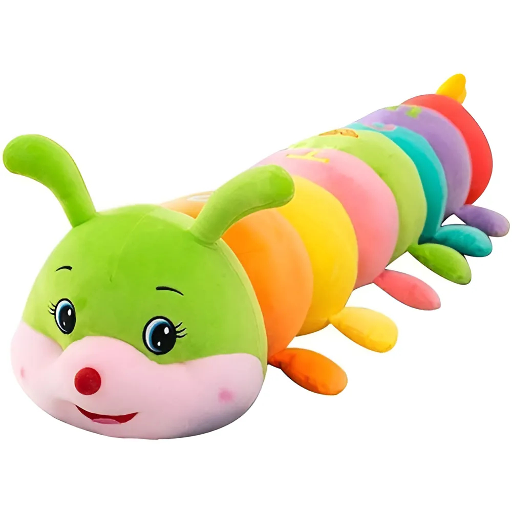 centopeia de pelucia 70 cm feita para colorir seus dias em Oferta na Shopee