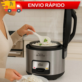 Panela Elétrica De Arroz 5 Xícaras Prime Luxo Arroz Soltinho Inox Casa Cozinha 127V PA-100 - Kian em Oferta na Shopee