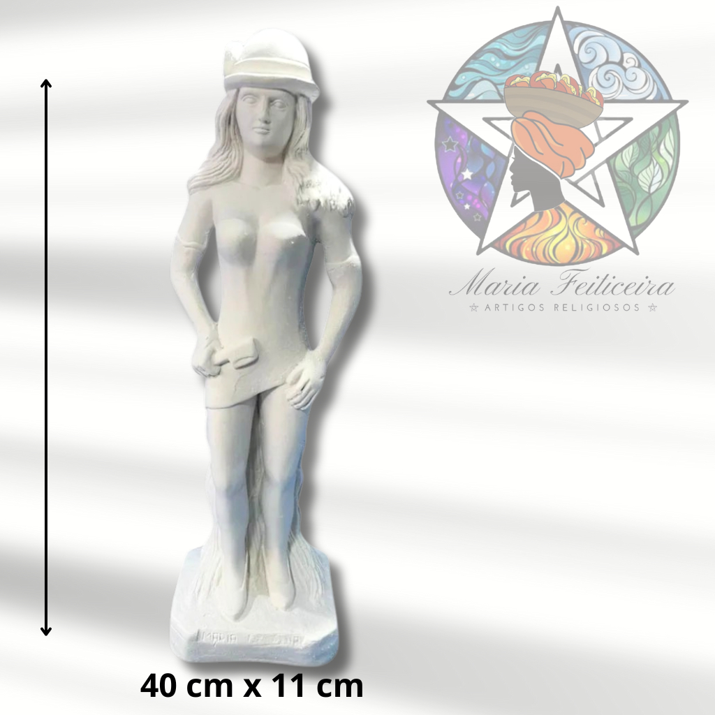 Imagem em Gesso Maria Navalha 40x11 umbanda