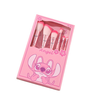 Kit 5 Pincéis De Maquiagem Lilo E Stitch Pincel Rosa em Oferta na Shopee