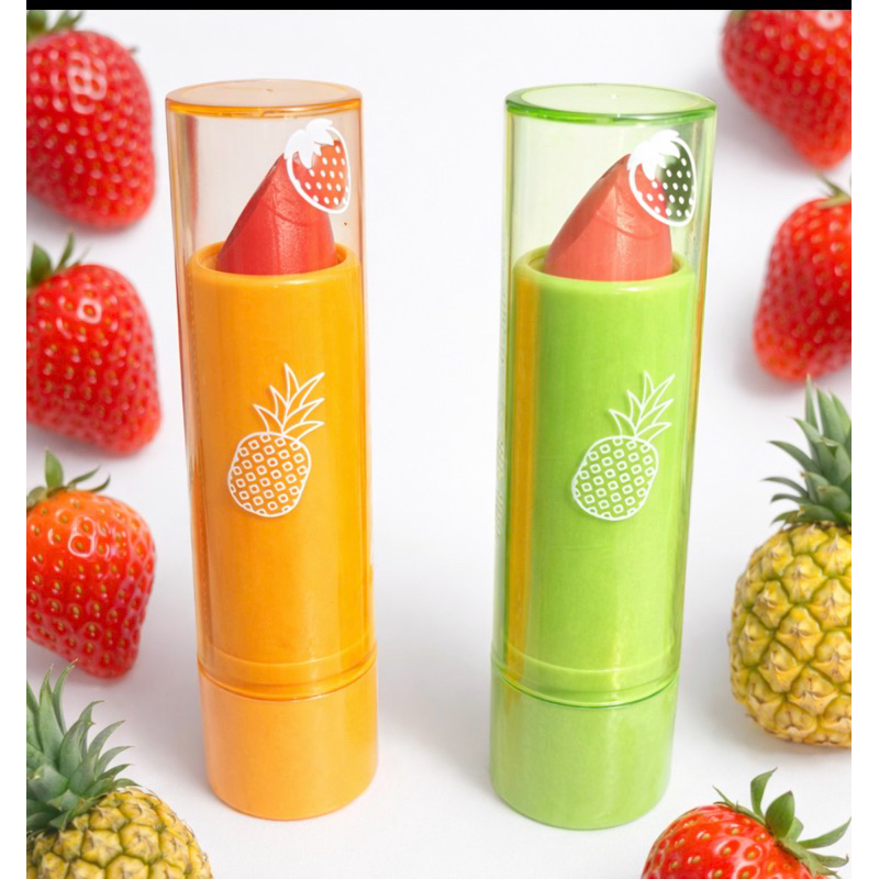 Balm Labial Mágico -Melu Bay Ruby Rose- Batom com sabor de fruta.Lábios hidratados e com um tom suave.