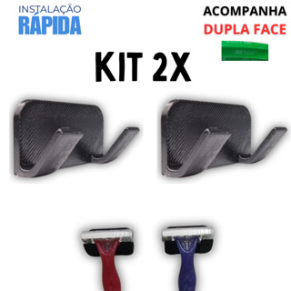 KIT 2 Suporte para Barbeador Adesivo - Instalação Rápida Banheiro em Oferta na Shopee