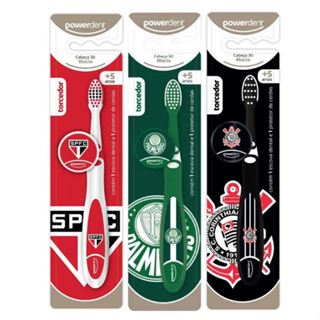 Escova De Dentes Infantil Torcedor Powerdent Time em Oferta na Shopee