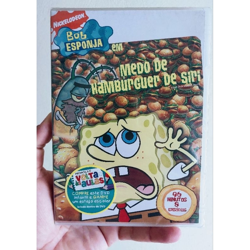 Dvd Bob Esponja - Medo De Hambúrguer De Siri - Lacrado e Original (RARIDADE)