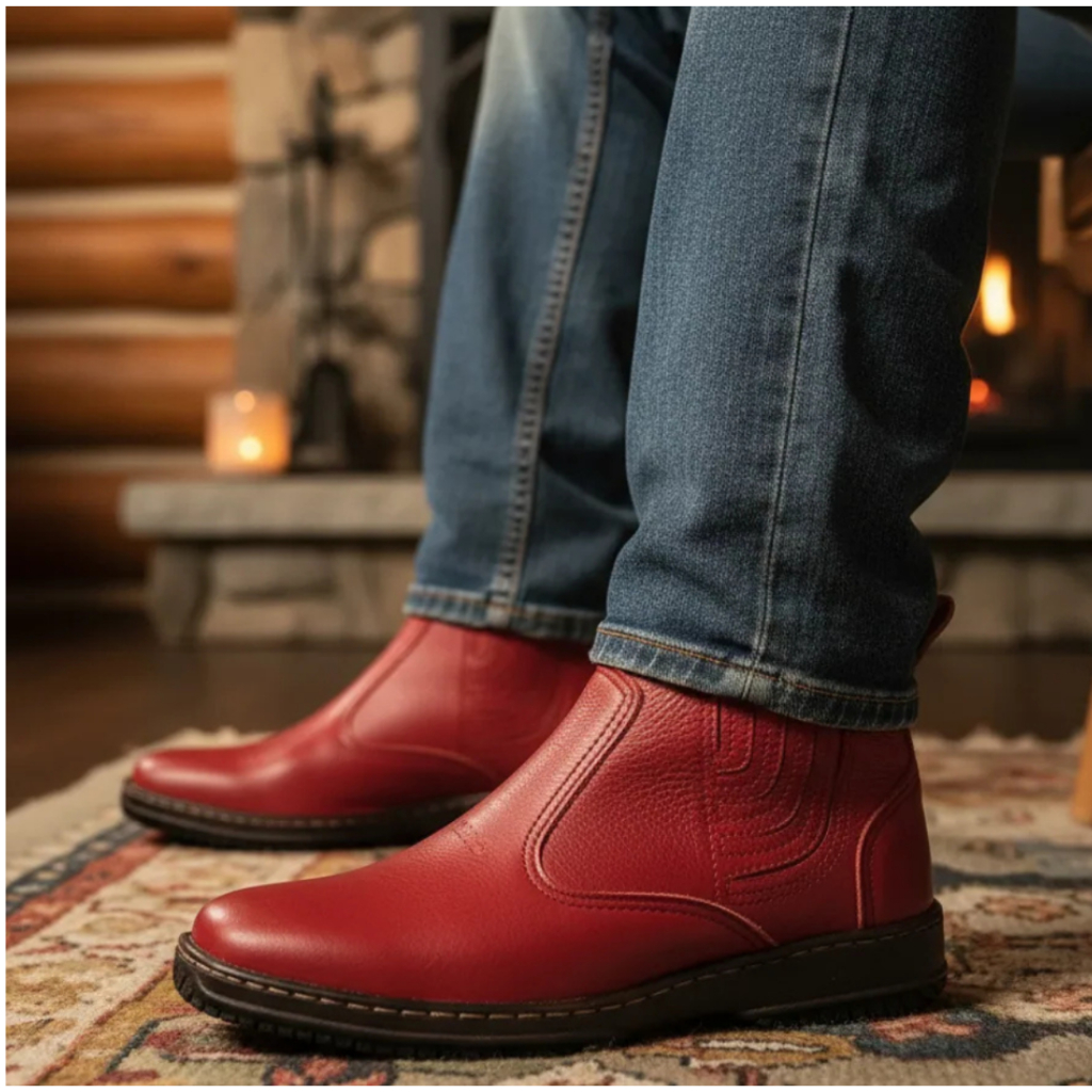 Bota Country Casual Social Masculina Botina de Couro Camurça Legitimo Fabricado Cidade Perdigao 2520