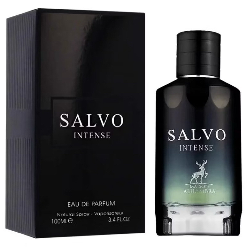 Perfume Arabe Original Maison Alhambra Salvo Intense Musculino - 100ml — R$ 249,99 em Shopee