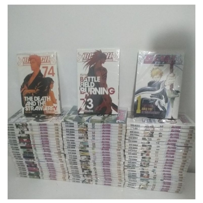 coleção de mangás bleach 1 ao 74 para venda avulsa dos mangas bleach 1 ao 74 mangá bleach manga