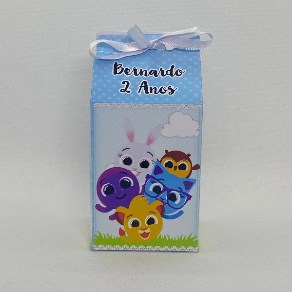 Caixinha Milk Bolofofos Personalizada com Nome Idade Lembrancinha Festa Infantil Aniversário