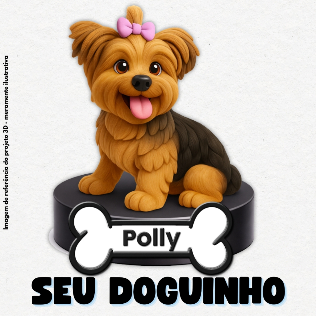 Miniatura 3D personalizada do Seu Doguinho em Oferta na Shopee