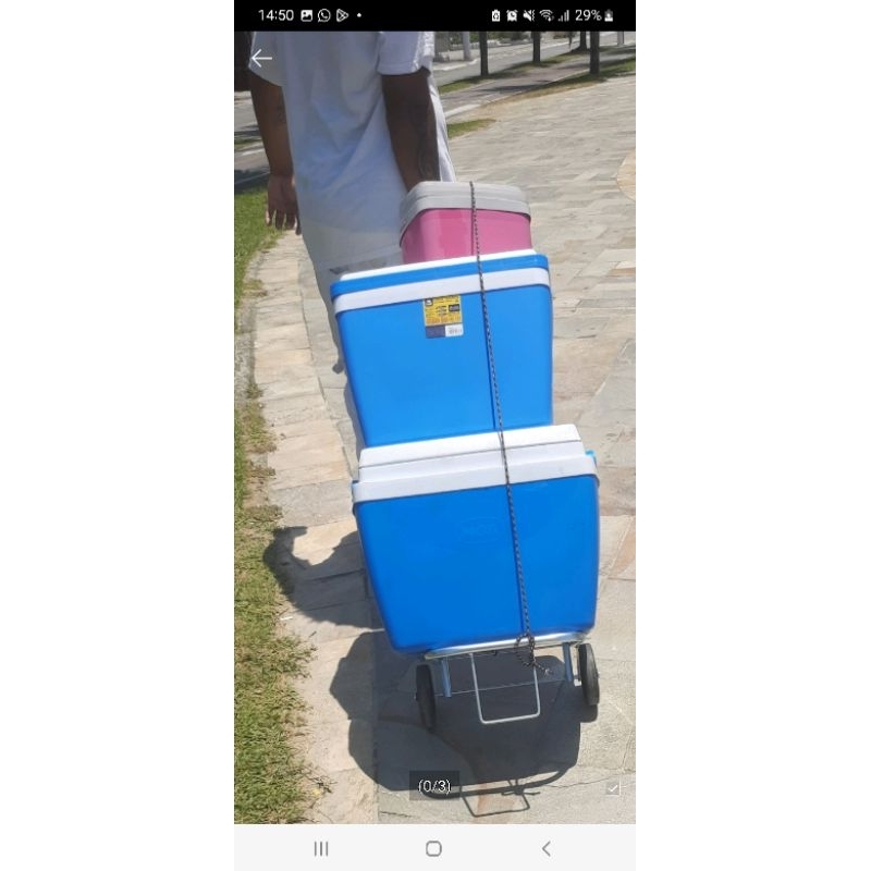 CARRINHO de carga   Dobrável / Acompanha Corda Elástica