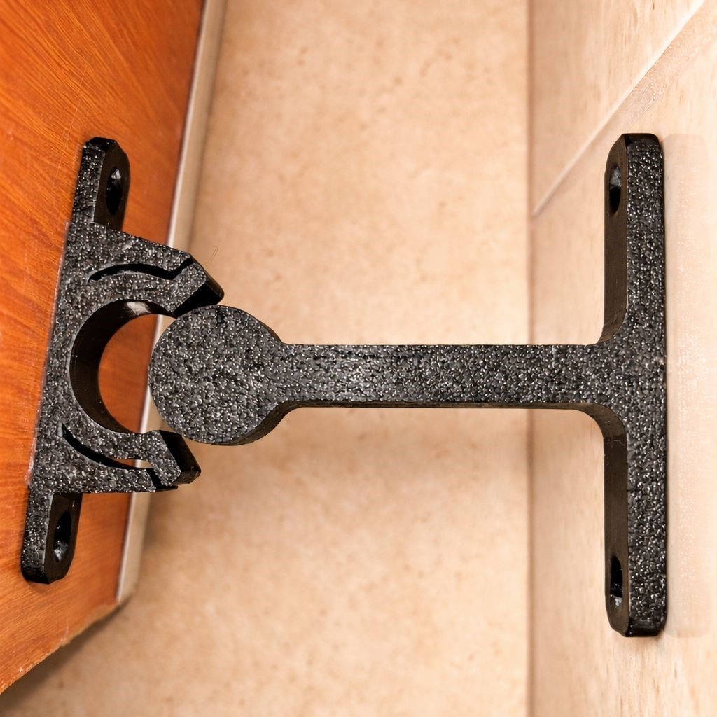 Trava Porta e Parede Fixador  Prendedor  batente de  porta  kit  com adesivo auto colante