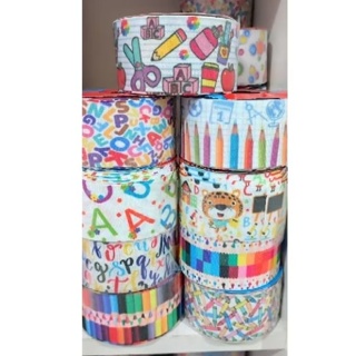 Fita de Gorgurao estampada escolar volta aulas em Oferta na Shopee