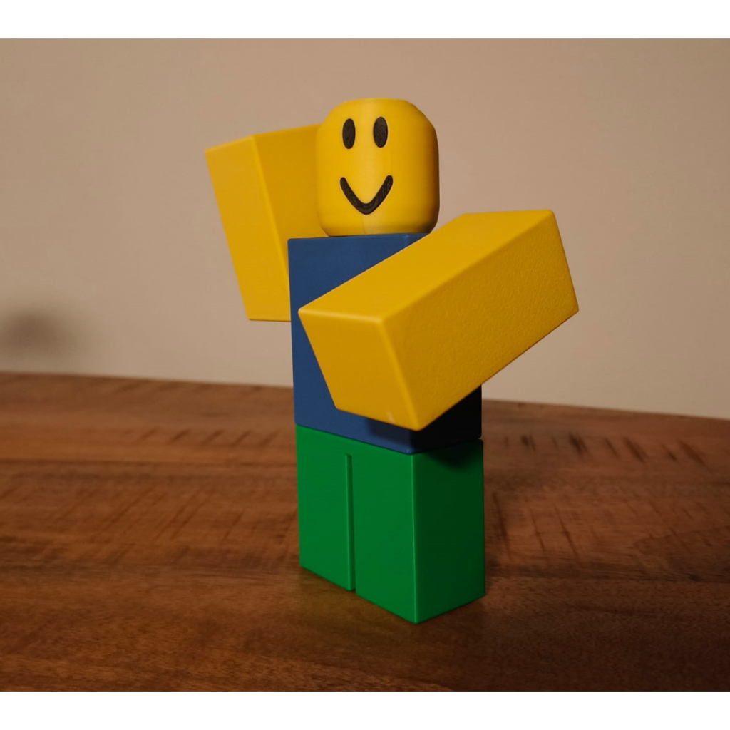 Boneco Noob Roblox Grande – Colecionável Gamer | Decoração Geek Infantil Brinquedo