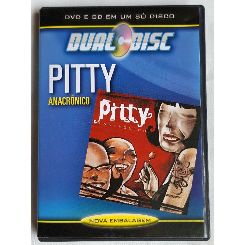 DVD + CD PITTY ANACRÔNICO EDICAO ESPECIAL DUAL DISK COM  DOCUMENTARIO SEMINOVO
