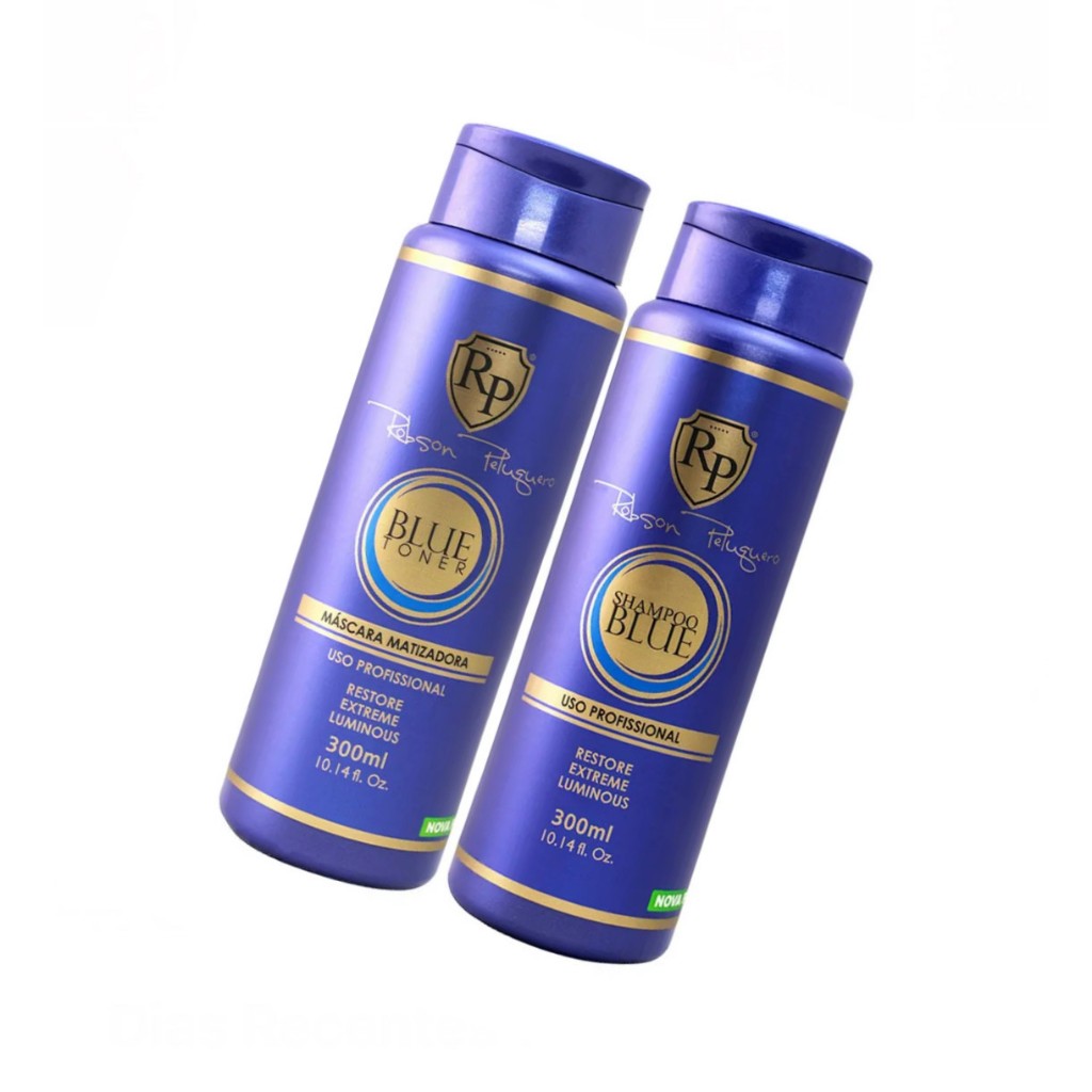 Kit RP Shampoo + Máscara Matizadora Blue 300ml Robson Peluquero