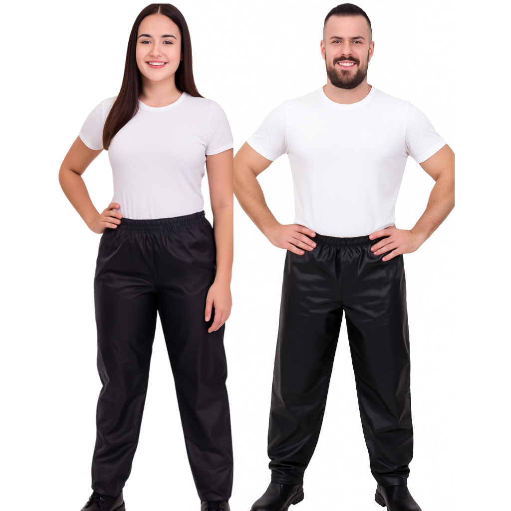 CALÇA de Capa de Chuva Motoqueiro Motoboy Motogirl PVC Ciclista Impermeável