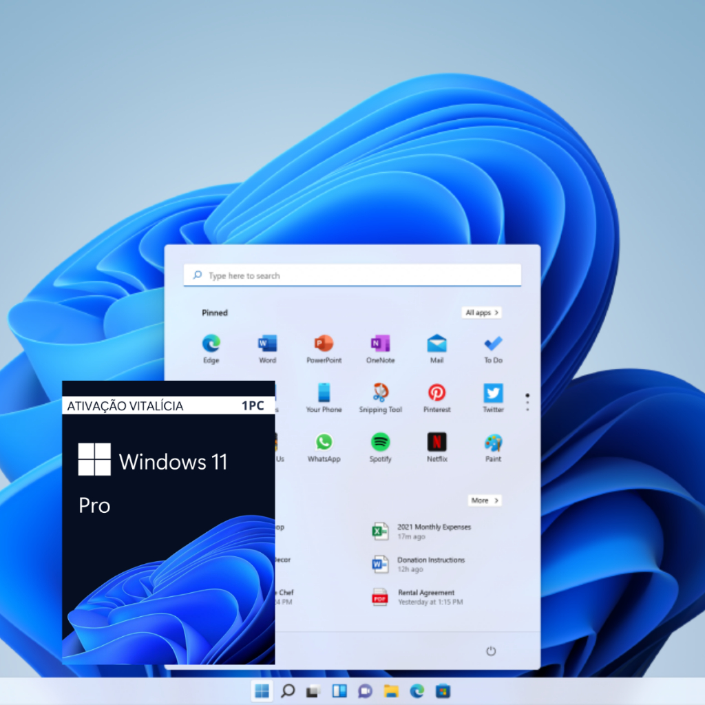Windows 11 Pro | Cartão de Ativação | Sistema Operacional Licença Física com Nota Fiscal