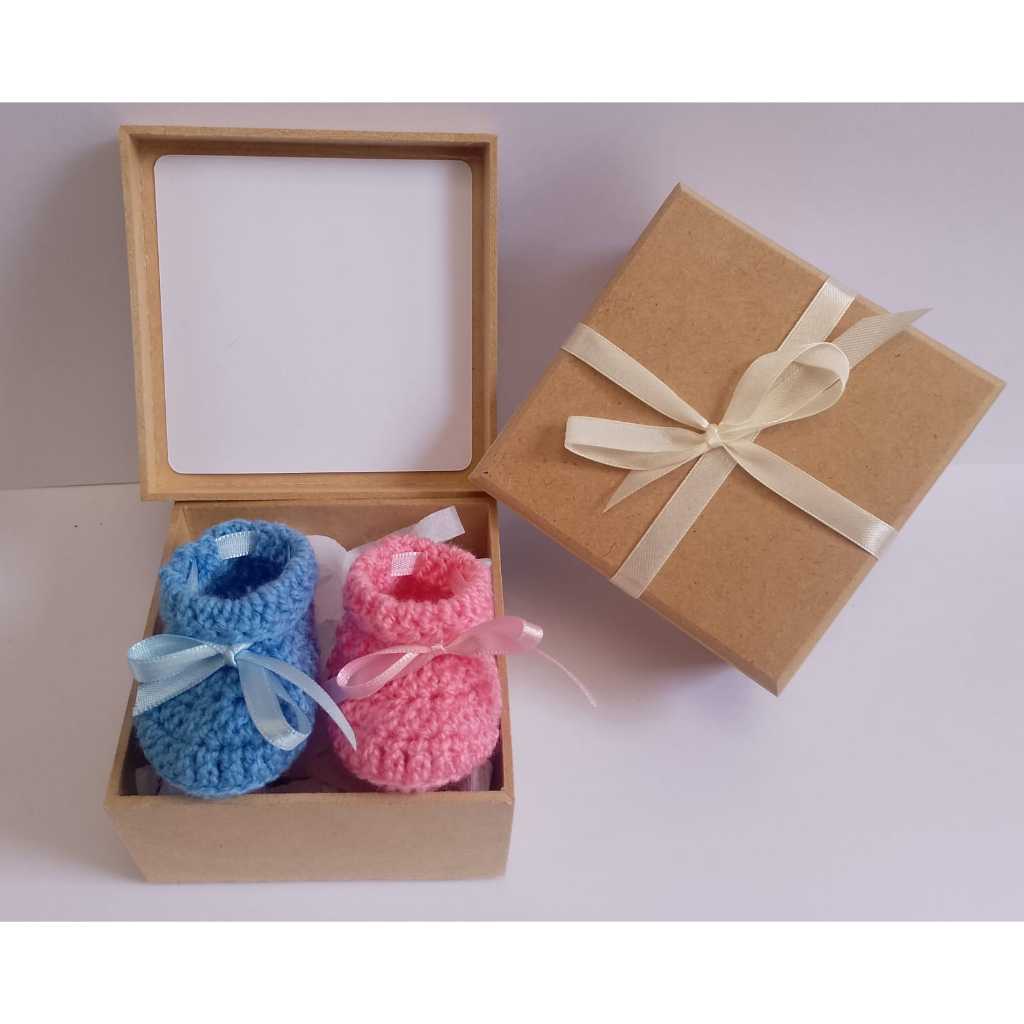 Caixa Revelação / Anúncio de Gravidez p/ Família- (ROS/AZL)-Bisos, Dindos, Família, Irmãos, Papai, Primos, Titios, Avós em Oferta na Shopee