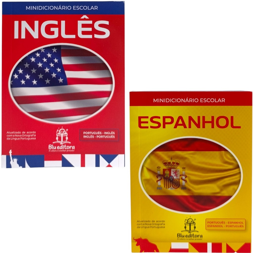Minidicionário Escolar Inglês /  Minidicionário Escolar Espanhol - Blu Editora