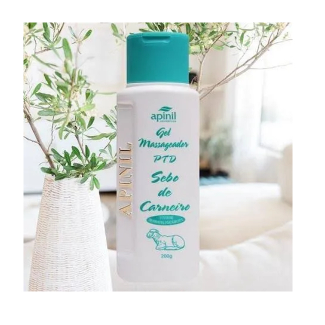 12 Gel Massageador Sarador Apinil Frasco 200g