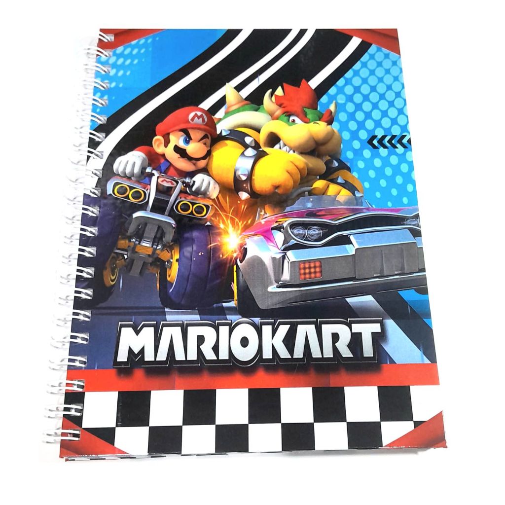 caderno universitário personagem com adesivos 1 matéria capa dura- encadernação wire-o / pronta entrega (volta as aulas) em Oferta na Shopee