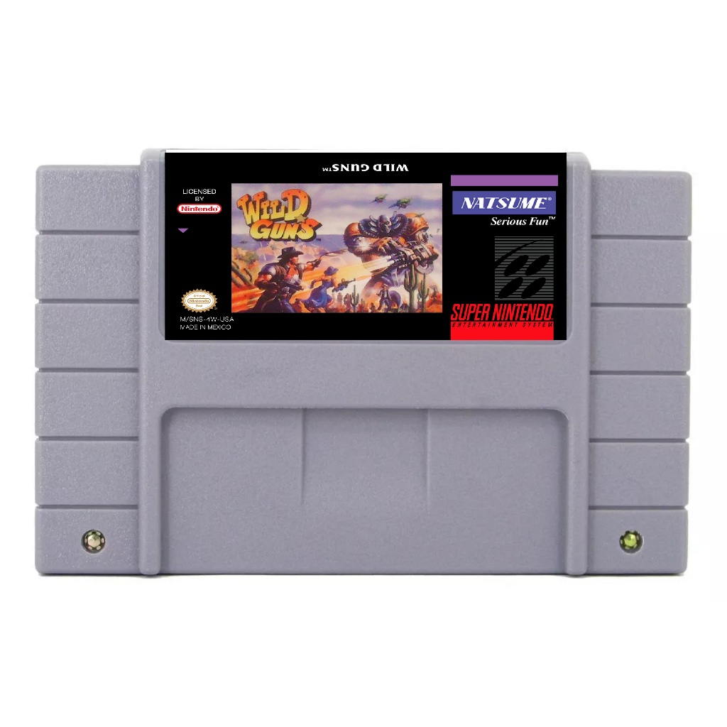 Wild Guns Cowboy Velho Oeste Bang Bang Super Nintendo Snes